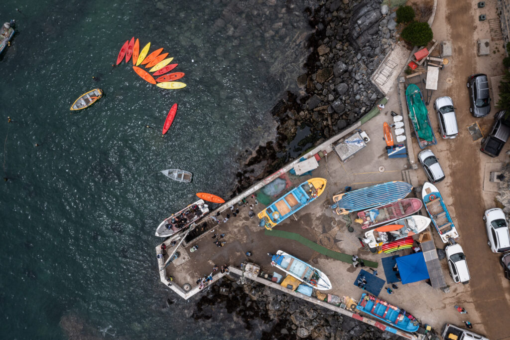 Foto áerea del refugio marino de Zapallar. Créditos: Fundación Capital Azul
