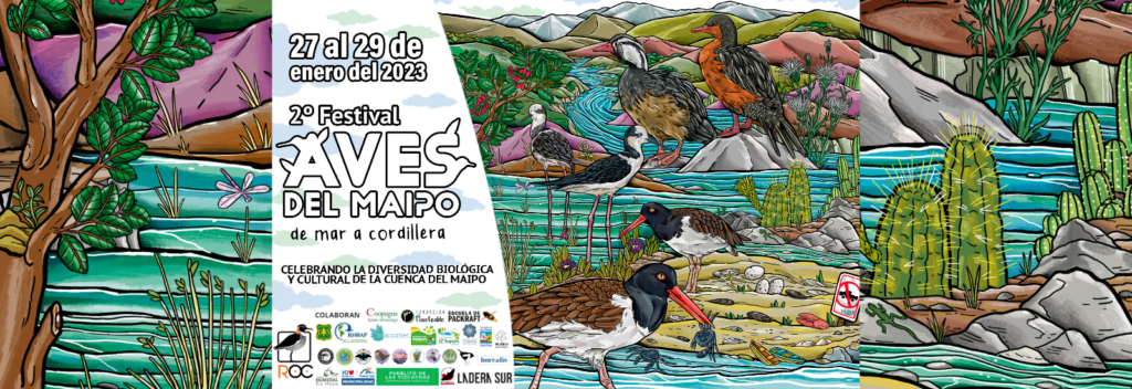 Banner de la segunda versión Festival de Aves del Maipo.