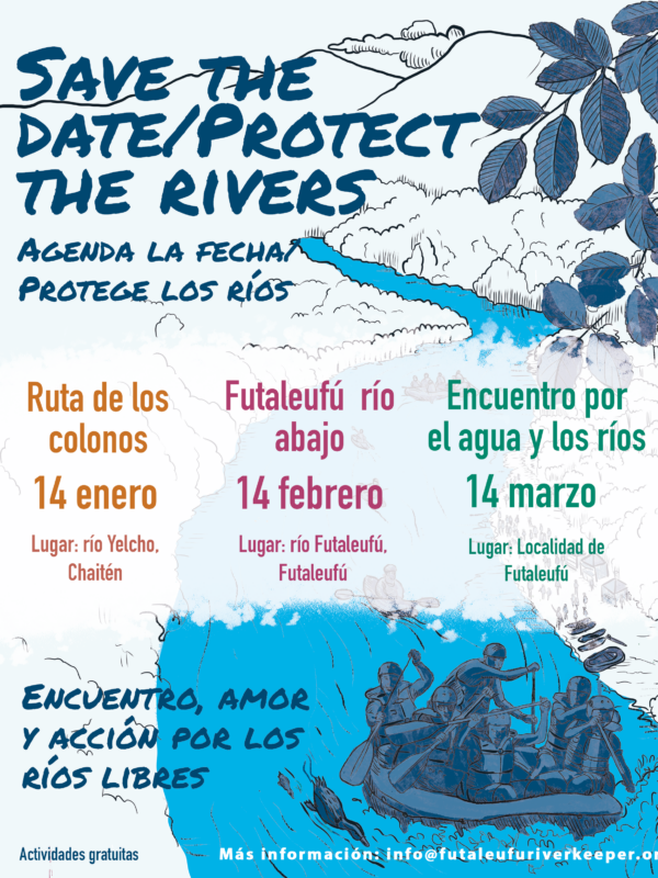 Reserva el 14 de enero, febrero y marzo en un encuentro de amor y acción por los ríos libres de la Patagonia