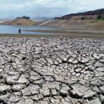 Escasez de lluvias en el reservorio Tinajones, en Lambayeque, Perú. Créditos: Wilfredo Sandoval / El Comercio