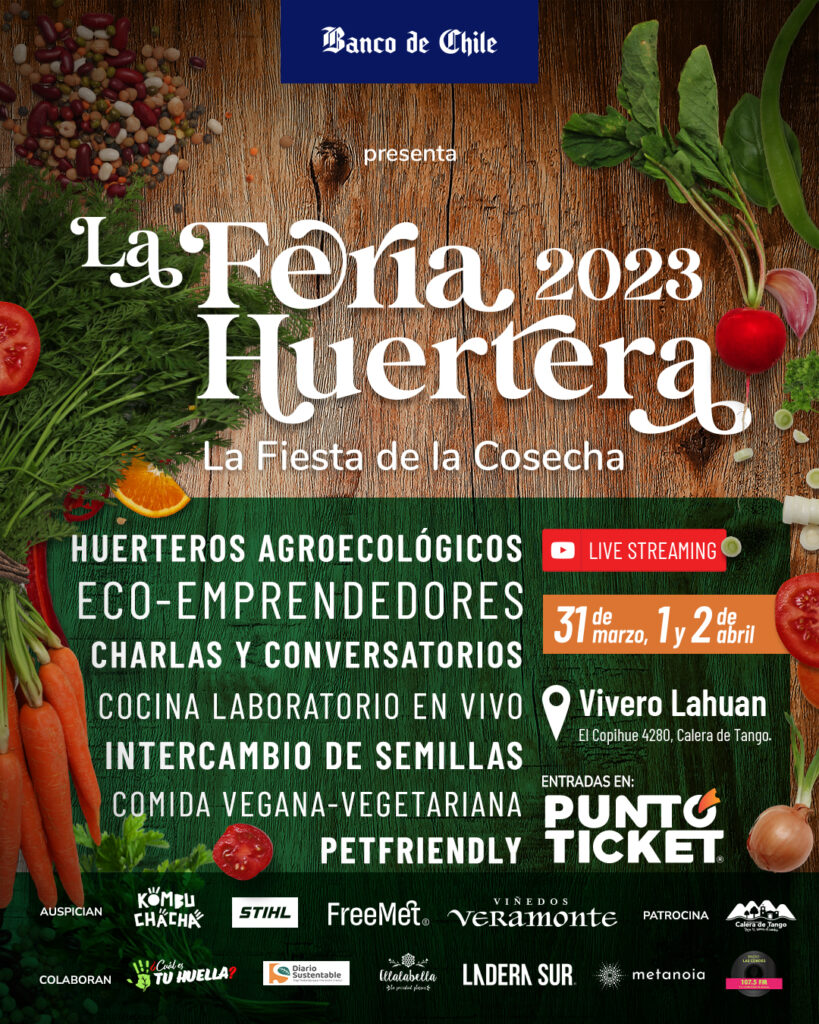 Afiche oficial de la Feria Huertera 2023.