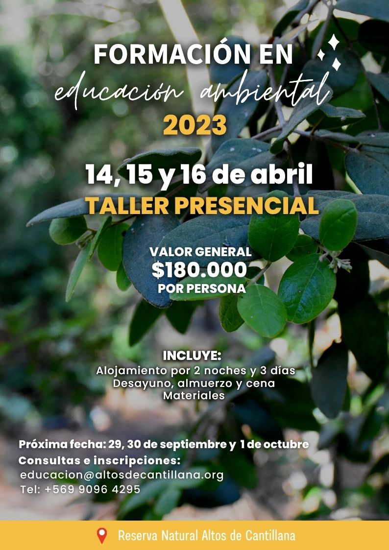 Taller de formación en educación ambiental en la Reserva Natural Altos de Cantillana