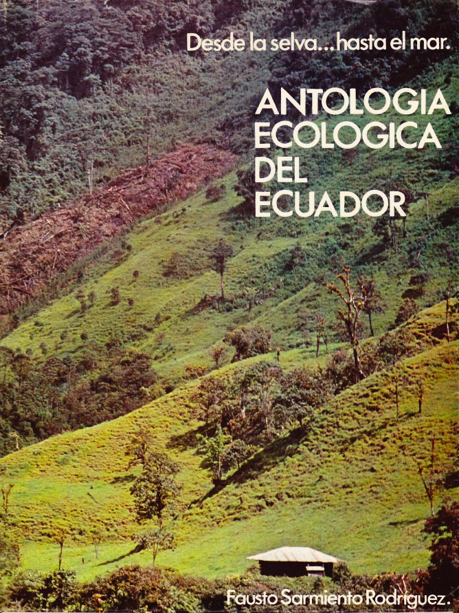 Portada del libro Antología del Ecuador, por Fausto Sarmiento.