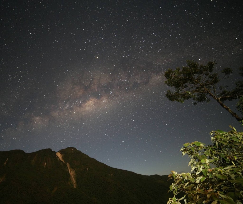 Noche estrellada en la reserva Tapichalaca. Foto: Patricio Hidalgo
