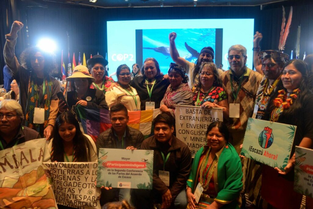 Defensores y defensoras ambientales de distintas partes de América Latina se dieron cita en Buenos Aires. Foto: Oscar Bermeo.