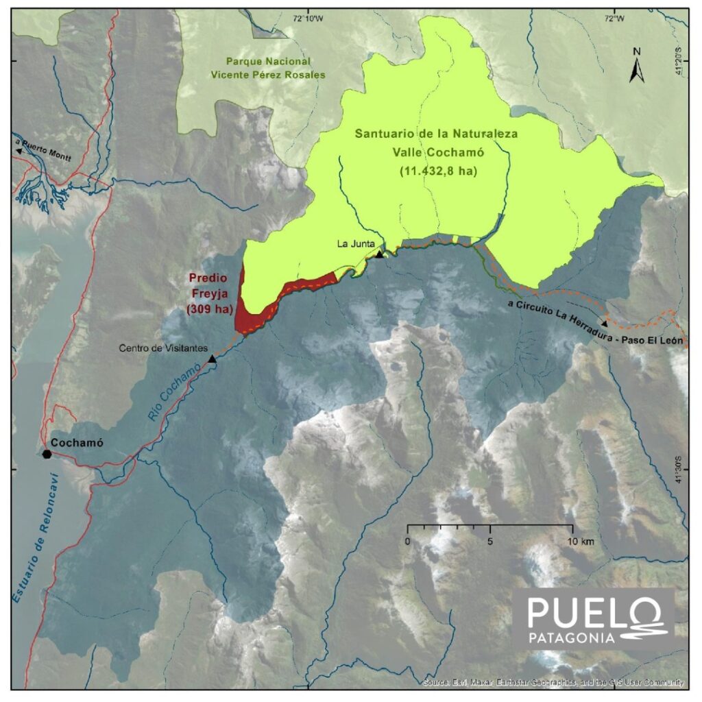 Mapa Valle Cochamó.