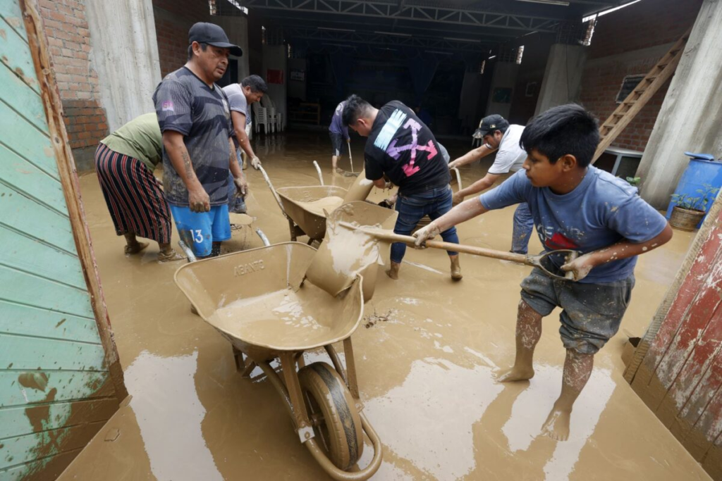 San Antonio de Huarochirí, en Lima, Perú, sufrió inundaciones y aluviones. Foto: Andina.