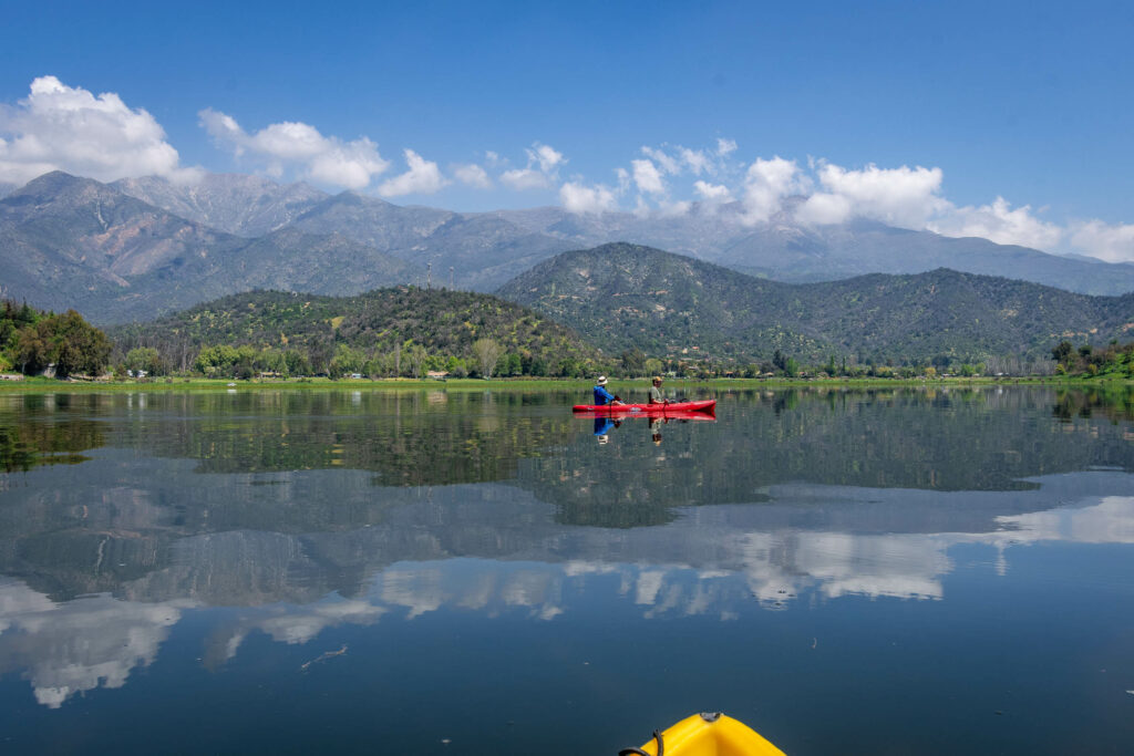 Laguna de Aculeo. Créditos a Vicente Valdés.