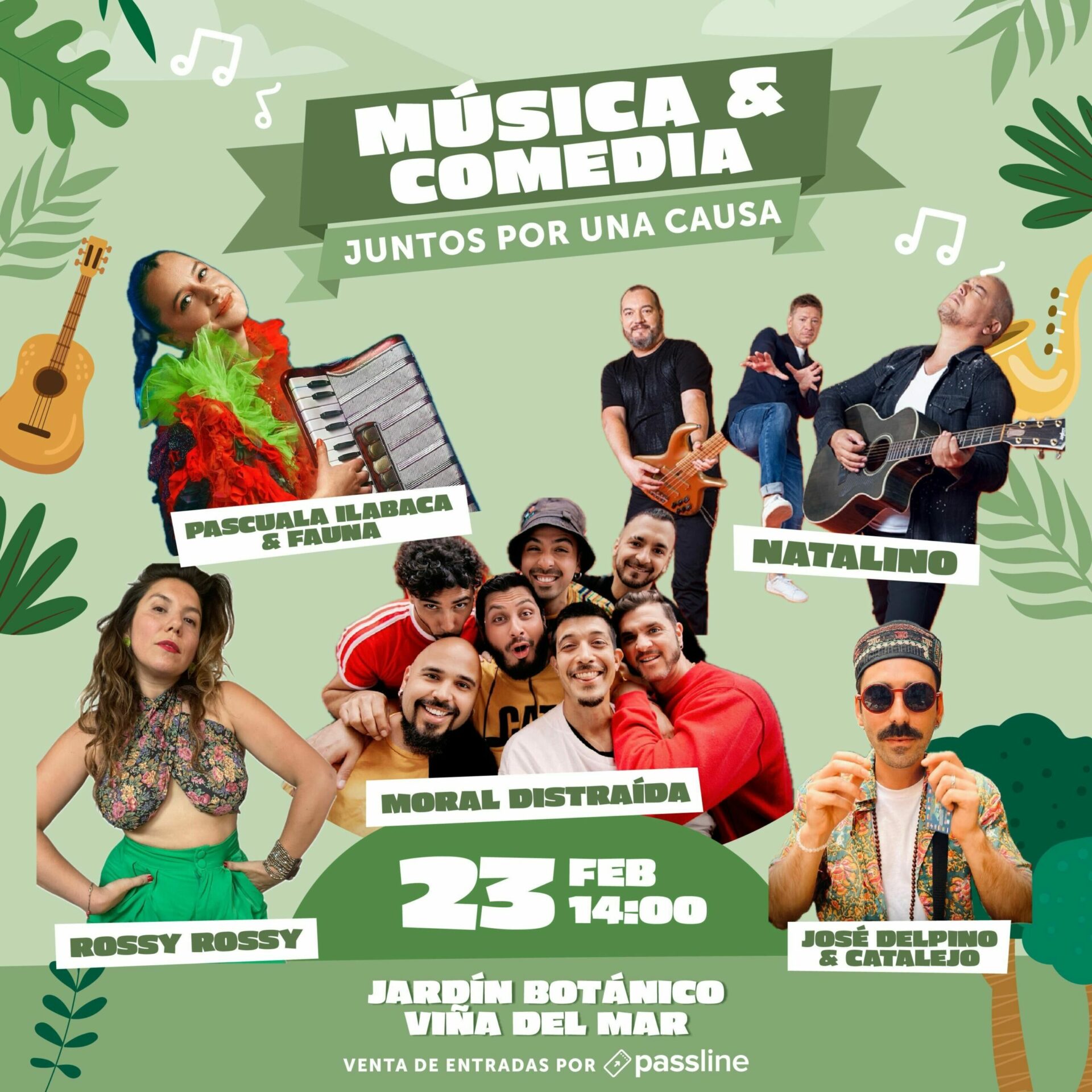 «Juntos por una causa», el evento solidario en beneficio del Jardín Botánico que reunirá música y comedia