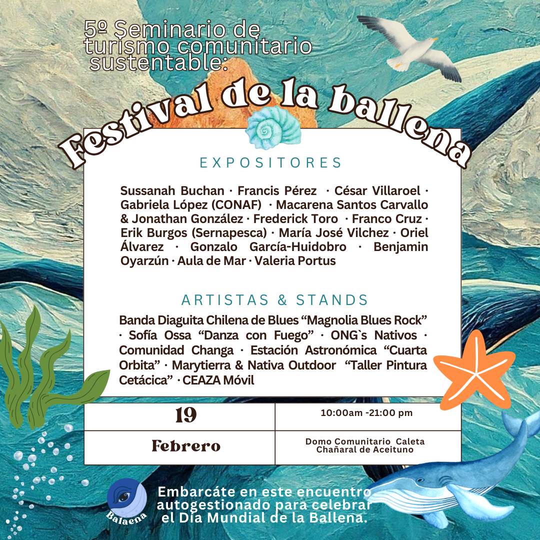 Festival de la ballena: 5° Seminario de turismo comunitario sustentable