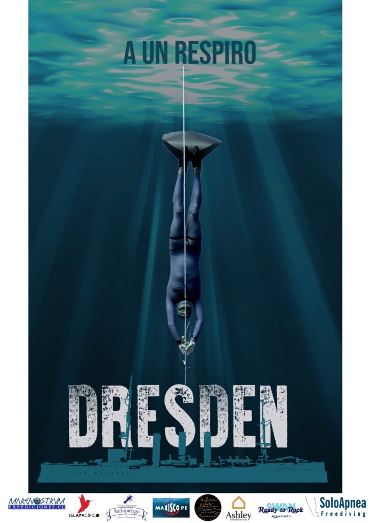 Llegar al naufragio Dresden, a 70 metros bajo el mar, en apnea: el hito que se busca concretar en Juan Fernández