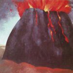 El volcán encendido (1972). Autor: José Venturelli.
