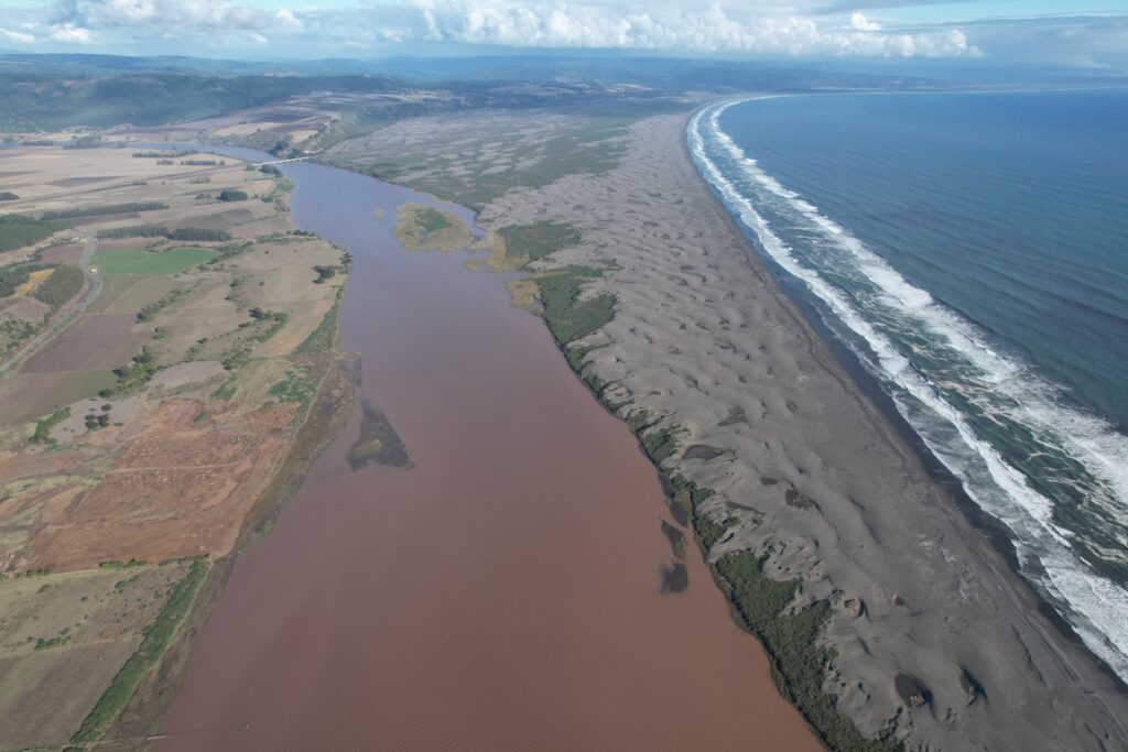 Desembocadura de río Mataquito. Créditos: Juan Silva