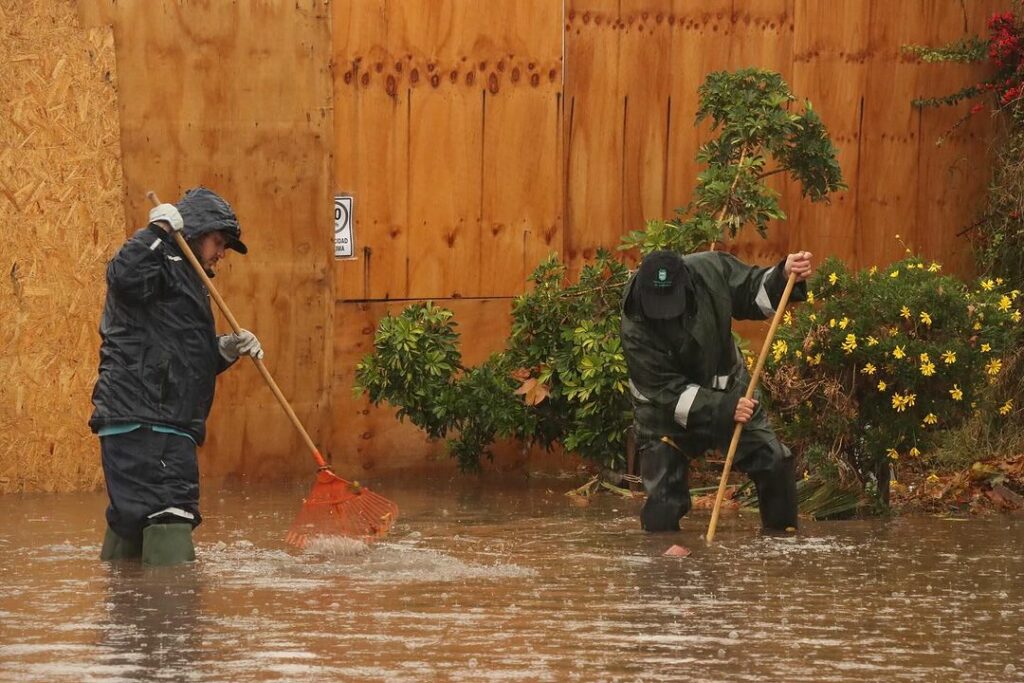 Inundaciones en Quilicura. Créditos: Gestión Ambiental y Municipalidad de Quilicura.