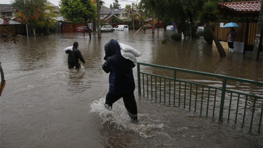 Inundaciones en Quilicura. Créditos: ATON.