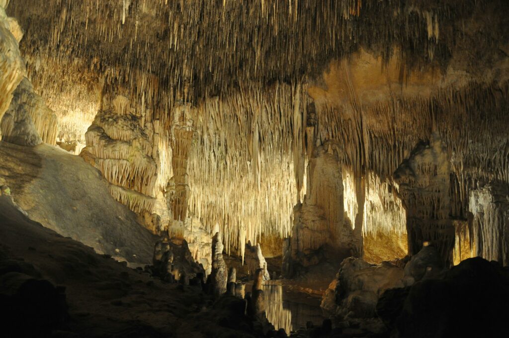 Las estalactitas crecen en cuevas o ambientes subterráneos. Foto: Joanna Zduńczyk en Pexels