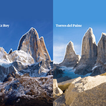 ¿Los confundes? Torres del Paine y Monte Fitz Roy, dos macizos similares, pero con diferencias