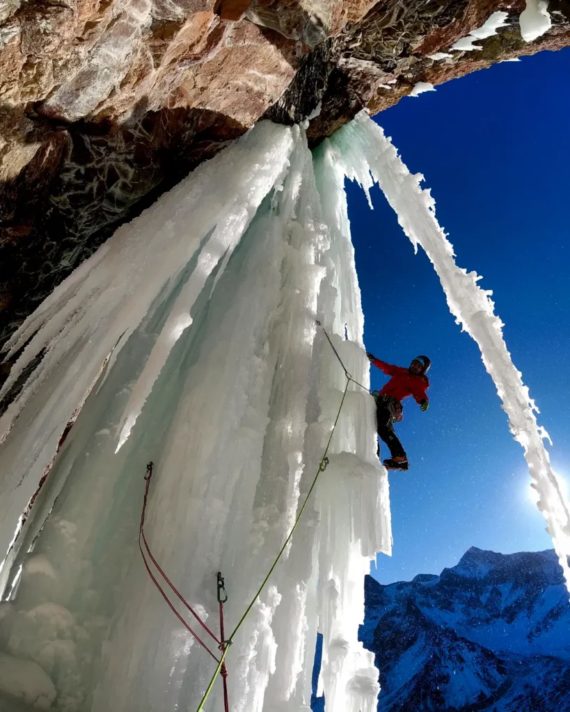 Escalada en hielo. Créditos: ©Alexis Rojas