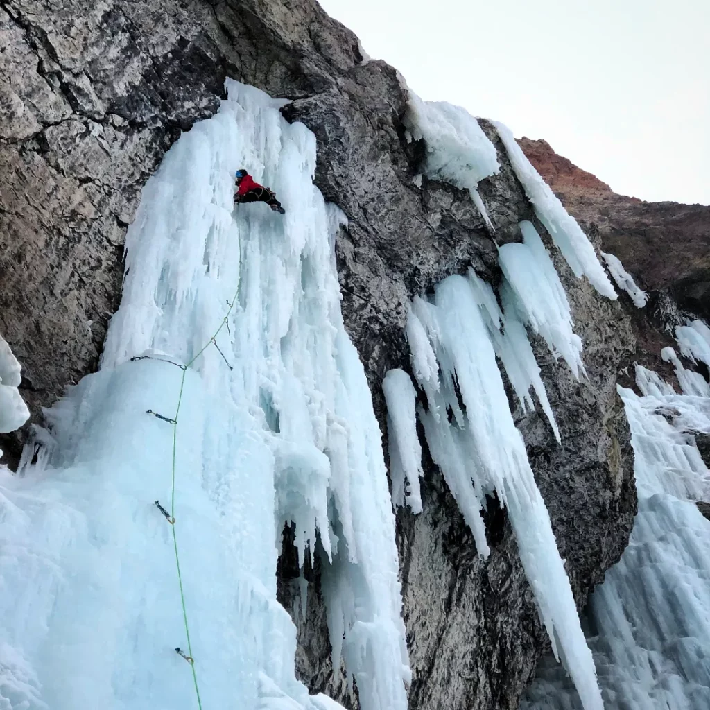 Escalada en hielo. Créditos: ©Alexis Rojas