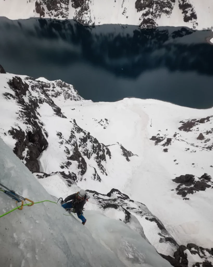 Escalada en hielo. Créditos: ©Alexis Rojas