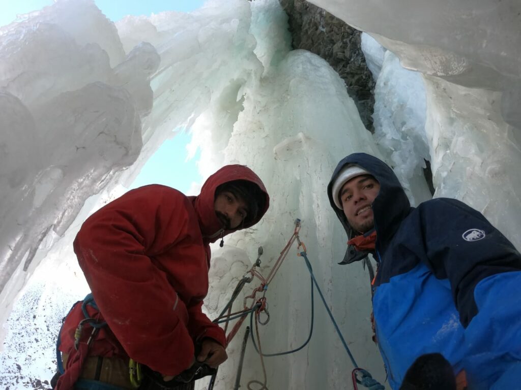 Escalada en hielo. Créditos: ©Alexis Rojas