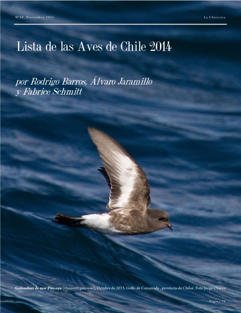 La Chiricoca Edición n°20 (2015). Créditos La Chiricoca