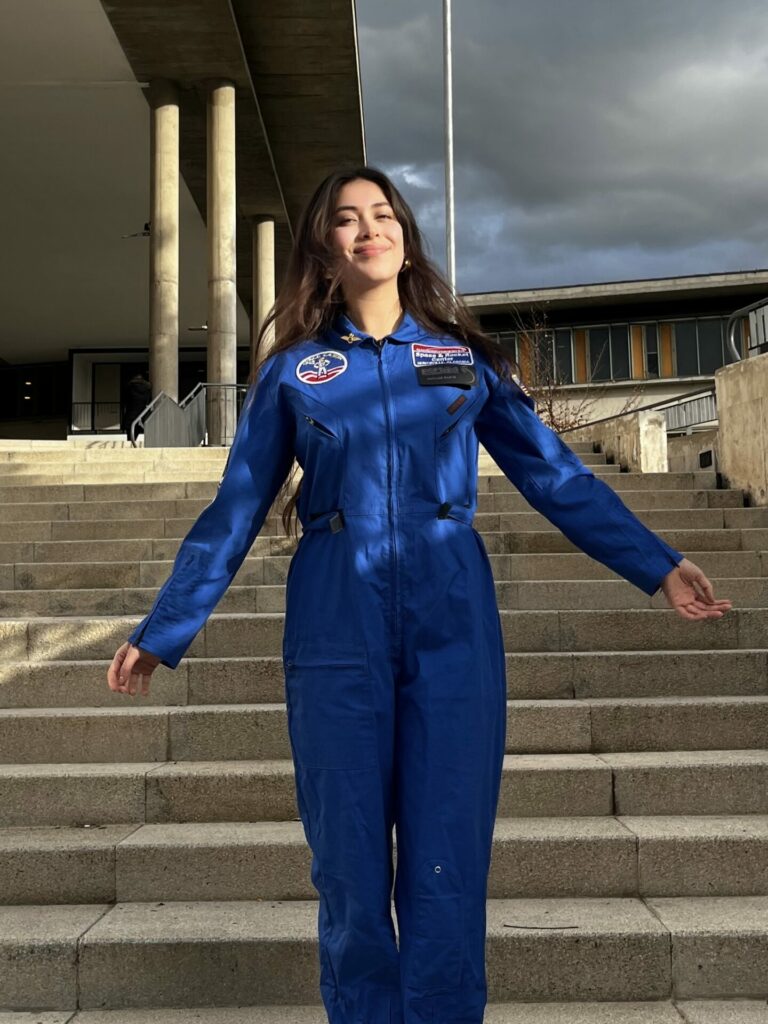 Matilde Gaete, joven aspirante a astronauta. Créditos Matilde Gaete