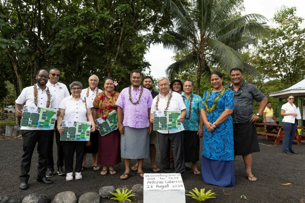 Secretario General de la ONU en Samoa. Créditos ONU