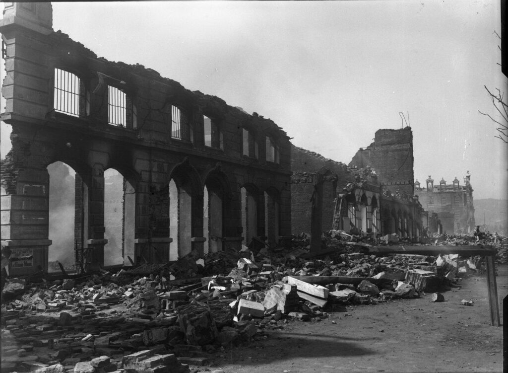 Consecuencias terremoto Valparaíso, 1906. Créditos: Enterreno