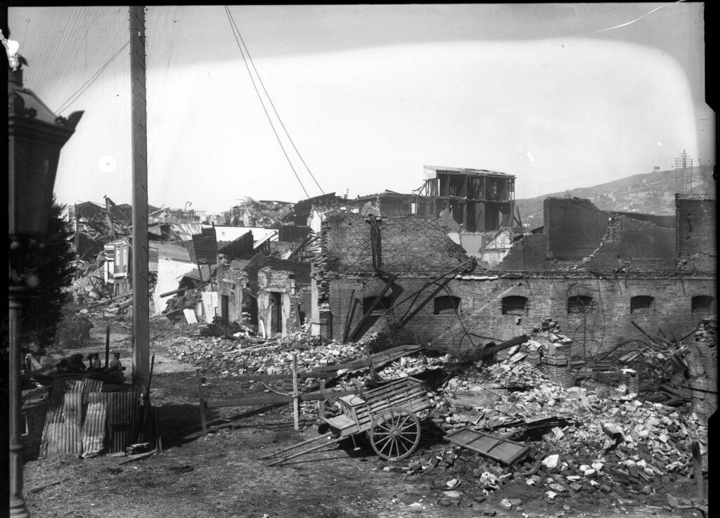 Valparaíso, 1906. Créditos: Archivo AFDA, recuperada por Enterreno