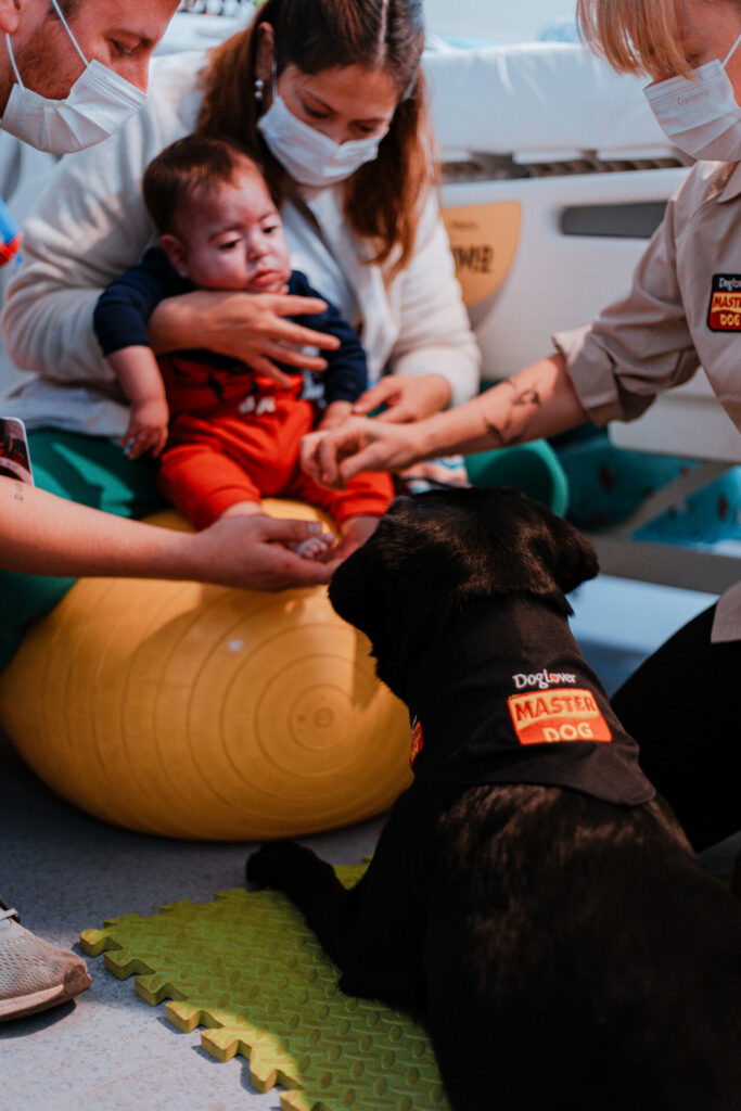 Terapia asistida con perros. Créditos: Bocalán.