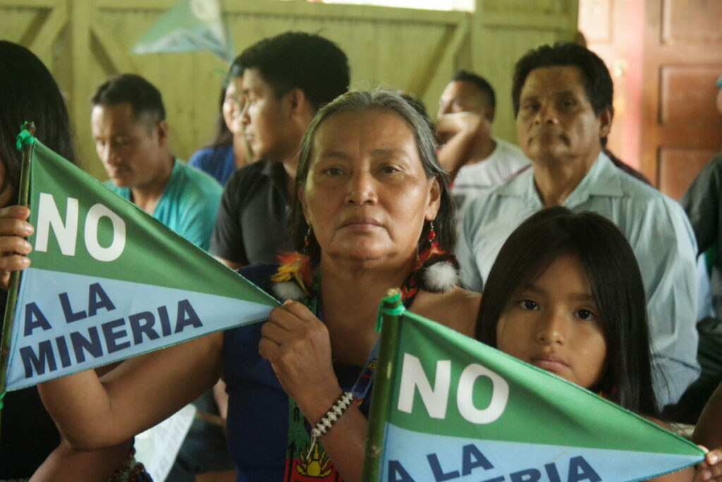 Josefina Tunki, la primera dirigente en presidir el Pueblo Shuar Arutam y referente de varias mujeres indígenas en Ecuador. Créditos pueblo Shuar Arutam para Mongabay Latam