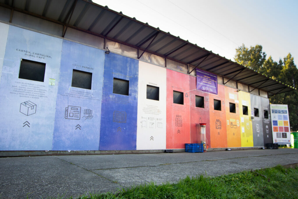 Puntos de reciclaje en Puerto Montt. Foto: Asociación de Municipios de Llanquihue