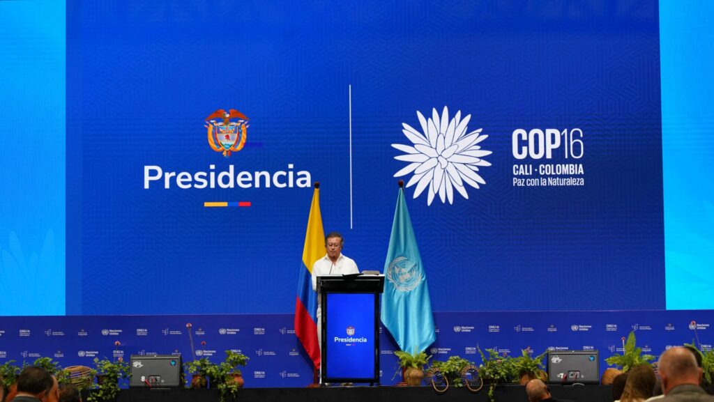 El presidente Gustavo Petro inauguró la COP16 en la que se debate temas claves como la implementación del mecanismo multilateral. Créditos: UN Biodiversity