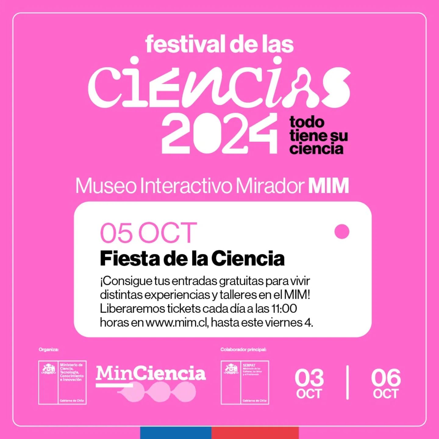 ¡Con entrada gratuita!: Fiesta de la Ciencia 2024 se realizará en el MIM