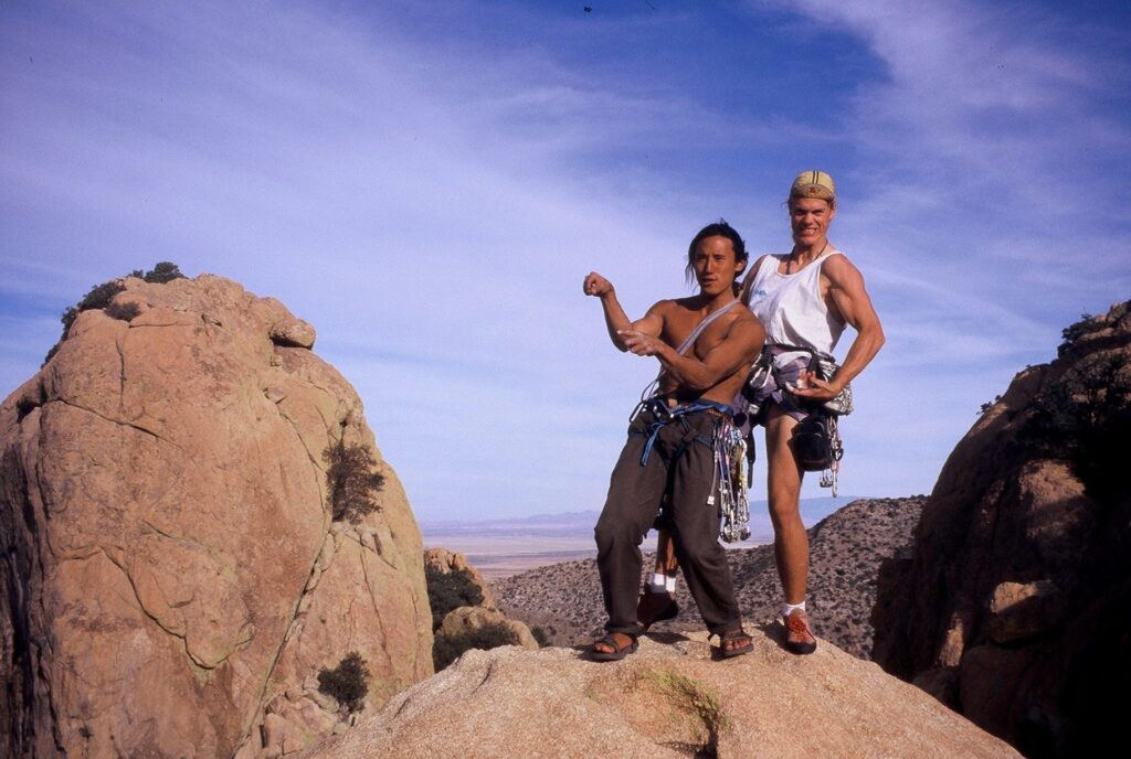 Brady y Jimmy Chin en Joshua Tree (1996). Cortesía Brady Robinson