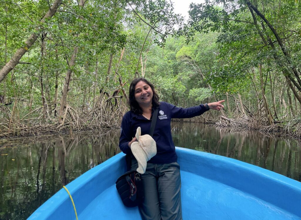 Guadalupe de la Cruz, experta en producción de alimentos pesqueros y sustentabilidad. Créditos: Astrid Arellano