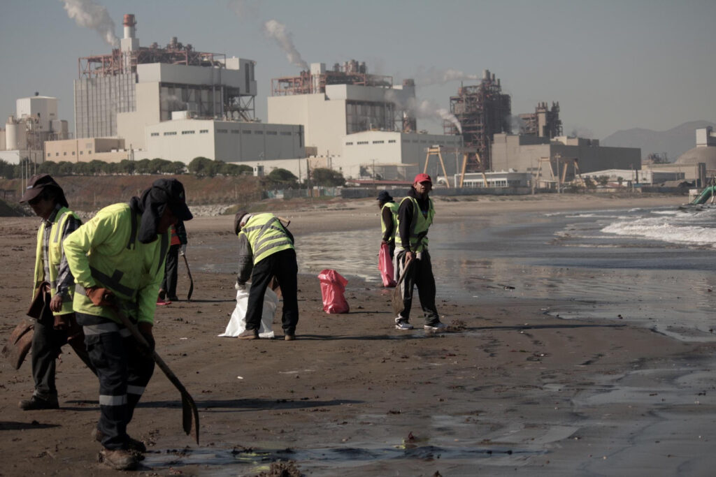 Limpieza de playa. Créditos: Coalición Nacional Chao Carbón