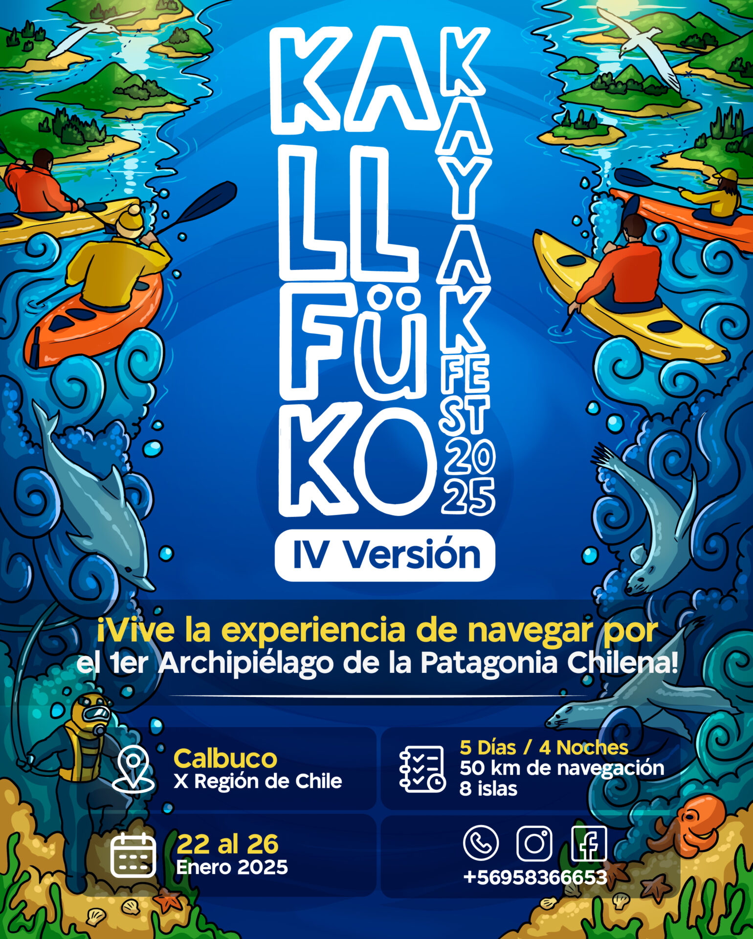 Calbuco se prepara para la IV° versión del Kallfüko Kayak Fest 2025