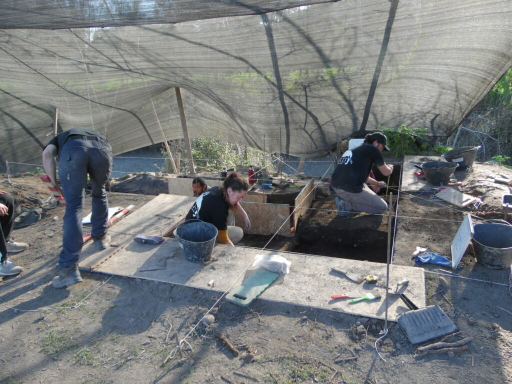 Excavación del sitio Tagua Tagua III durante septiembre de 2022. Créditos: Ángela Peñaloza.