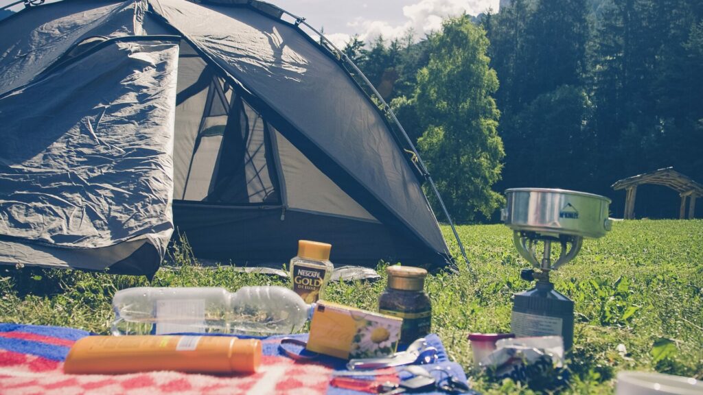 Camping familiar. Foto: Pexels