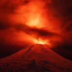 Furia volcán Villarica. Créditos: Rolando Vidaurra.