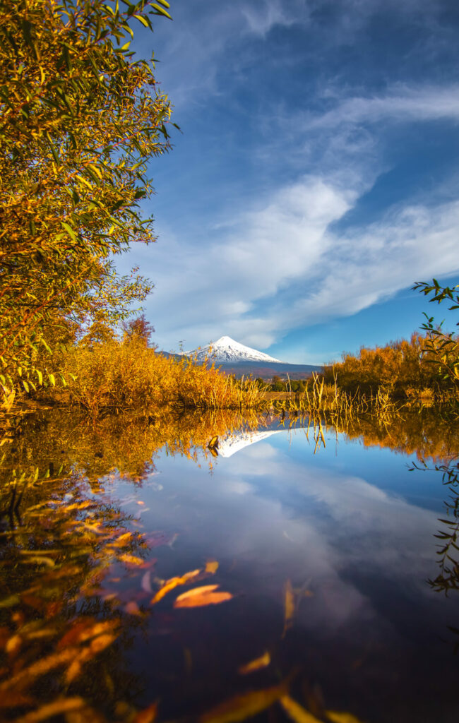 Lago y volcán Villarrica. Créditos: Rolando Vidaurra