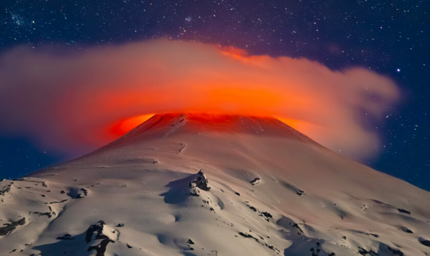 El majestuoso volcán Villarrica, un homenaje en imágenes