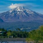 Nube Lenticular sobre el volcán Villarica. Créditos: Rolando Vidaurra