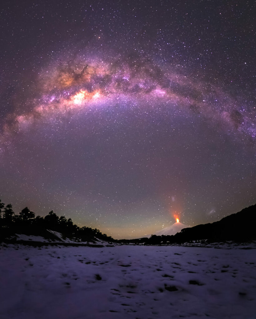 Panorámica via láctea. Créditos: Rolando Vidaurra.