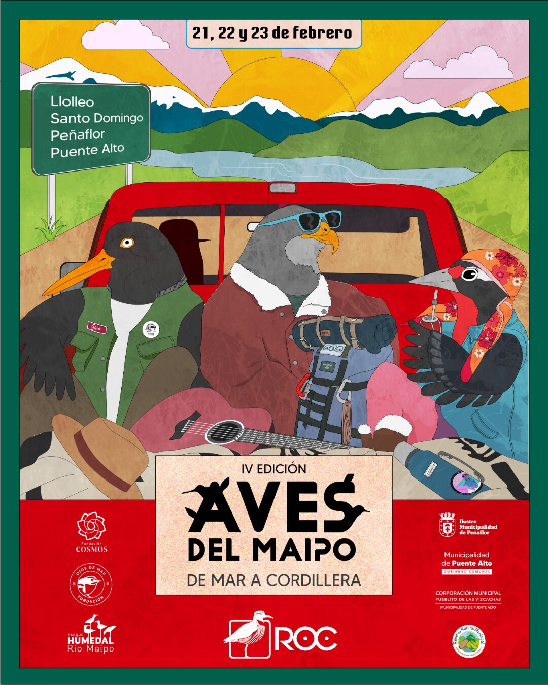 Cuarta versión del Festival de Aves del Maipo: un encuentro imperdible con la biodiversidad del río