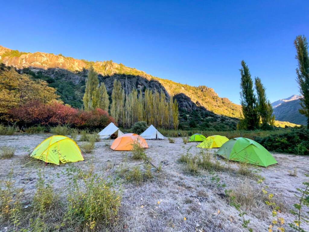 Campamento en zona de El Trigal Créditos: Martín Lecanda