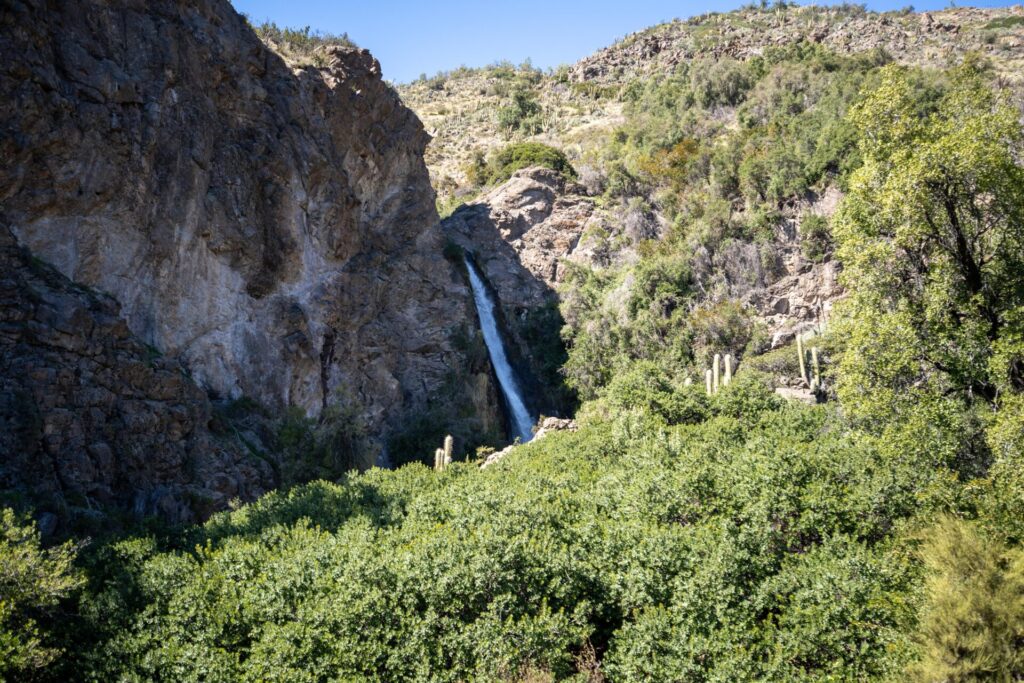 Salto de Apoquindo cortesía Carlos Leay Parque Cordillera