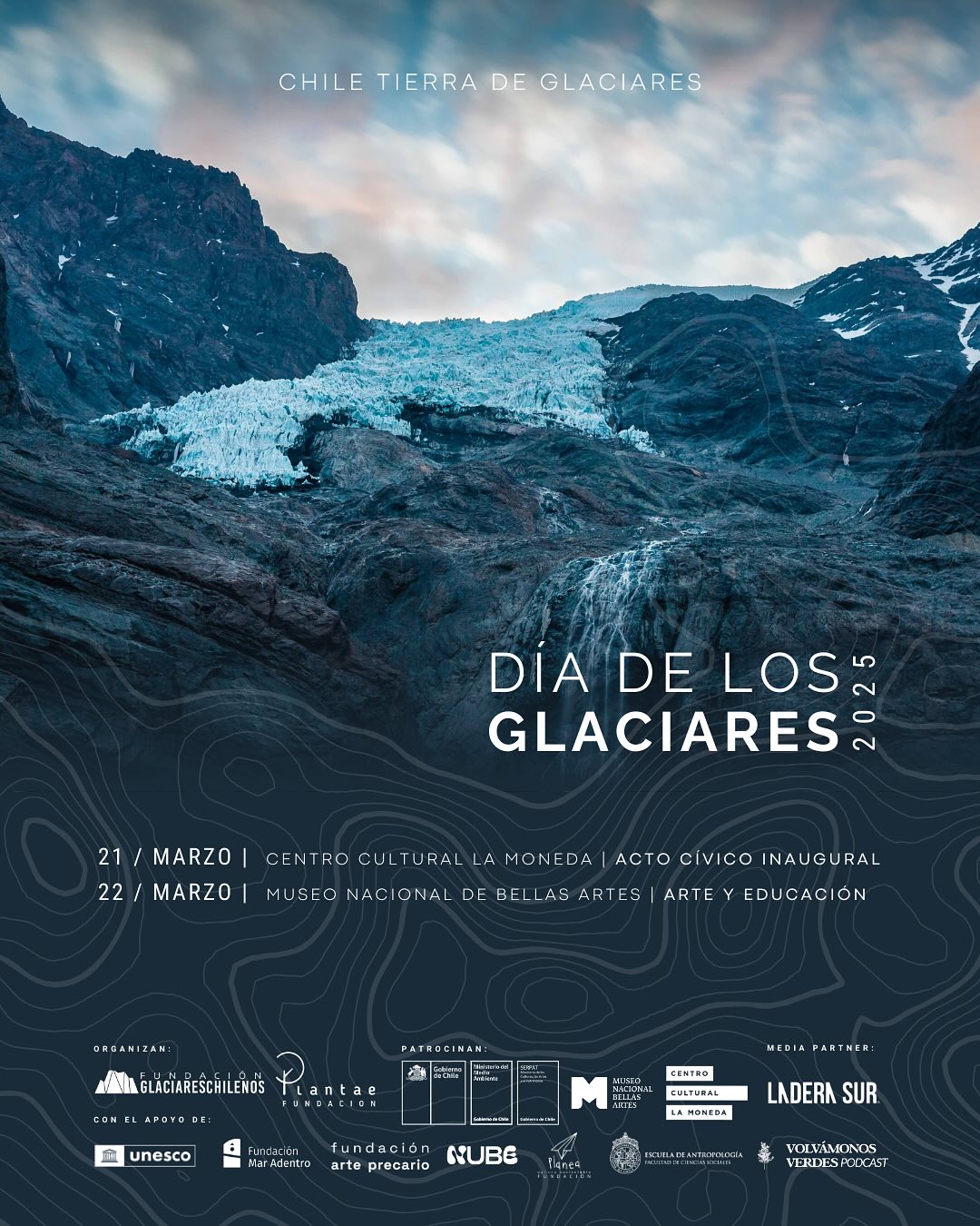 ¡Entérate de las actividades! El Día de los Glaciares llega al Centro Cultural La Moneda para su inauguración